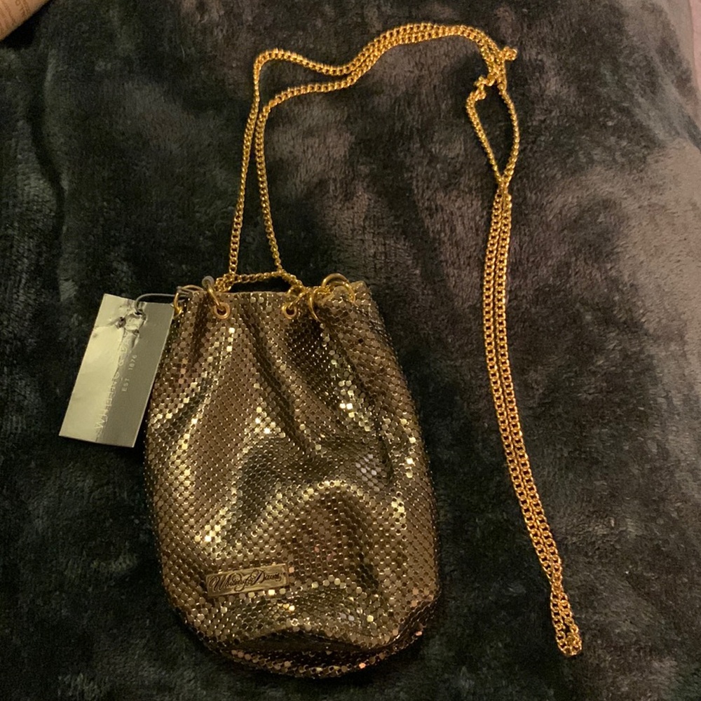 Gold evening bag
